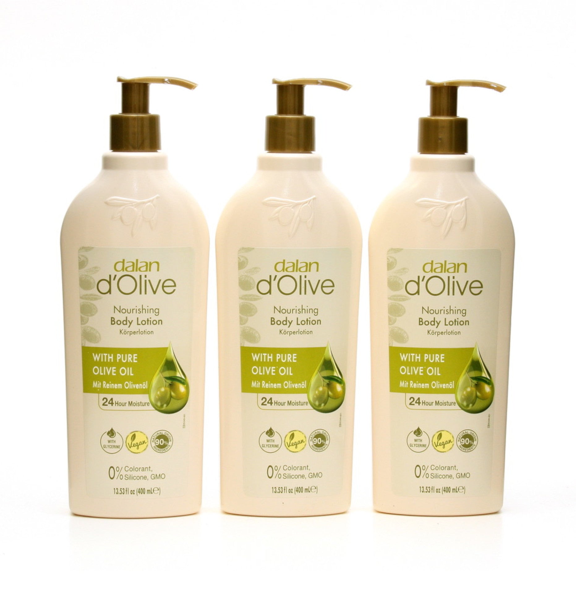 dalan d'Olive - Olivenöl Pflege - Bodylotion 3 x 400ml | HEDO Beauty