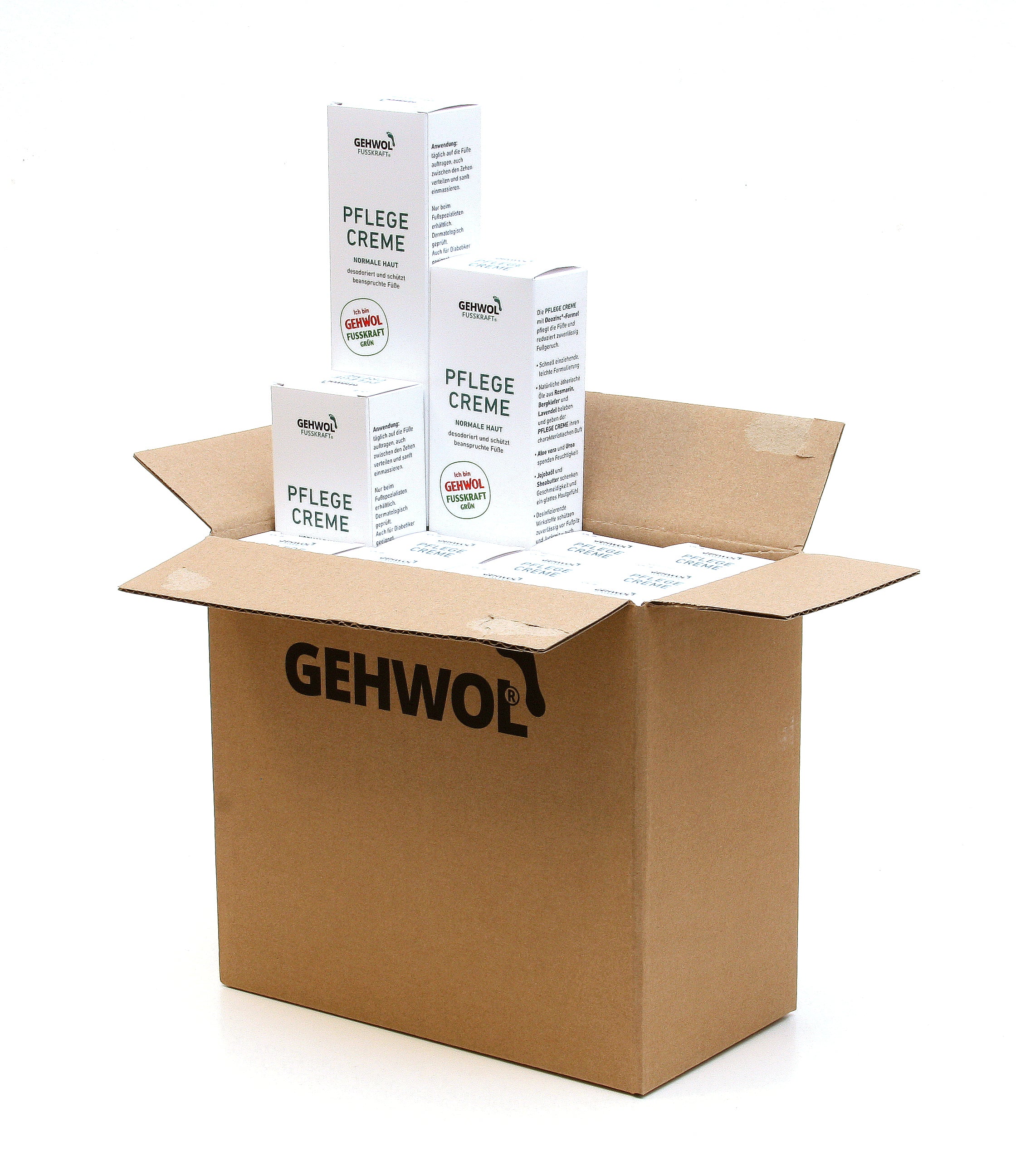 GEHWOL - FUSSKRAFT - Grün Pflege Creme 12 x 125ml | HEDO Beauty