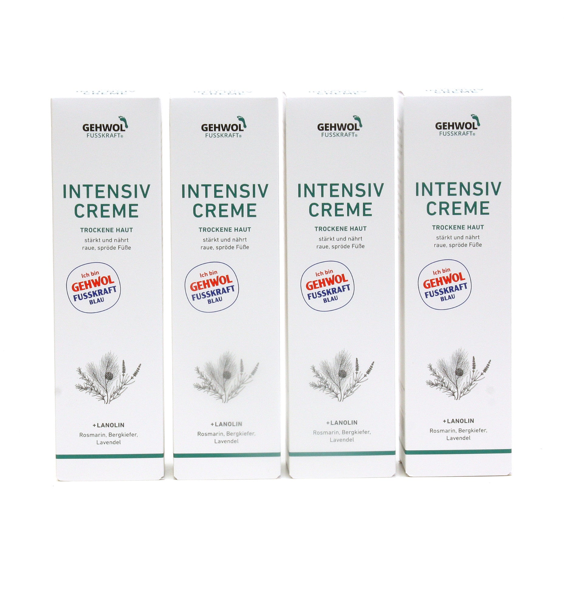 GEHWOL - FUSSKRAFT - Blau Intensiv Creme 4 x 125ml + 3 Geschenke | HEDO Beauty