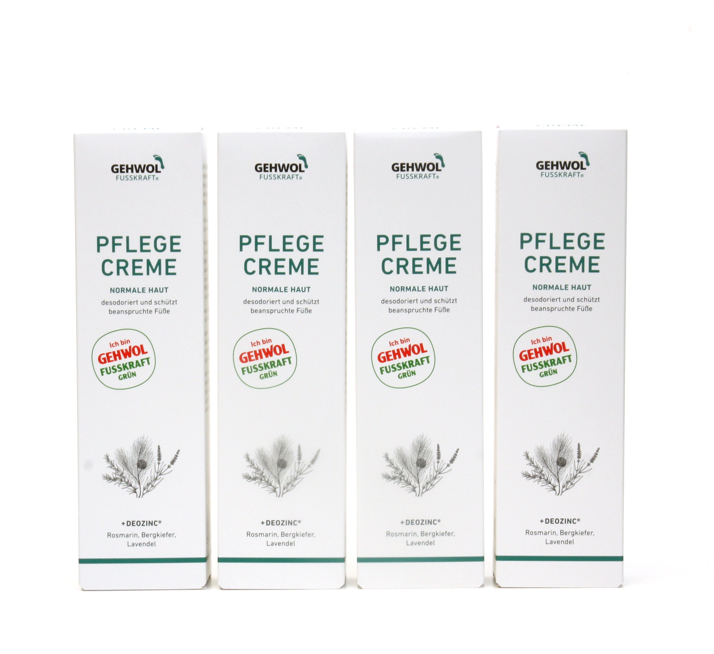 GEHWOL - FUSSKRAFT - Grün Pflege Creme 4 x 125ml + 3 Geschenke | HEDO Beauty