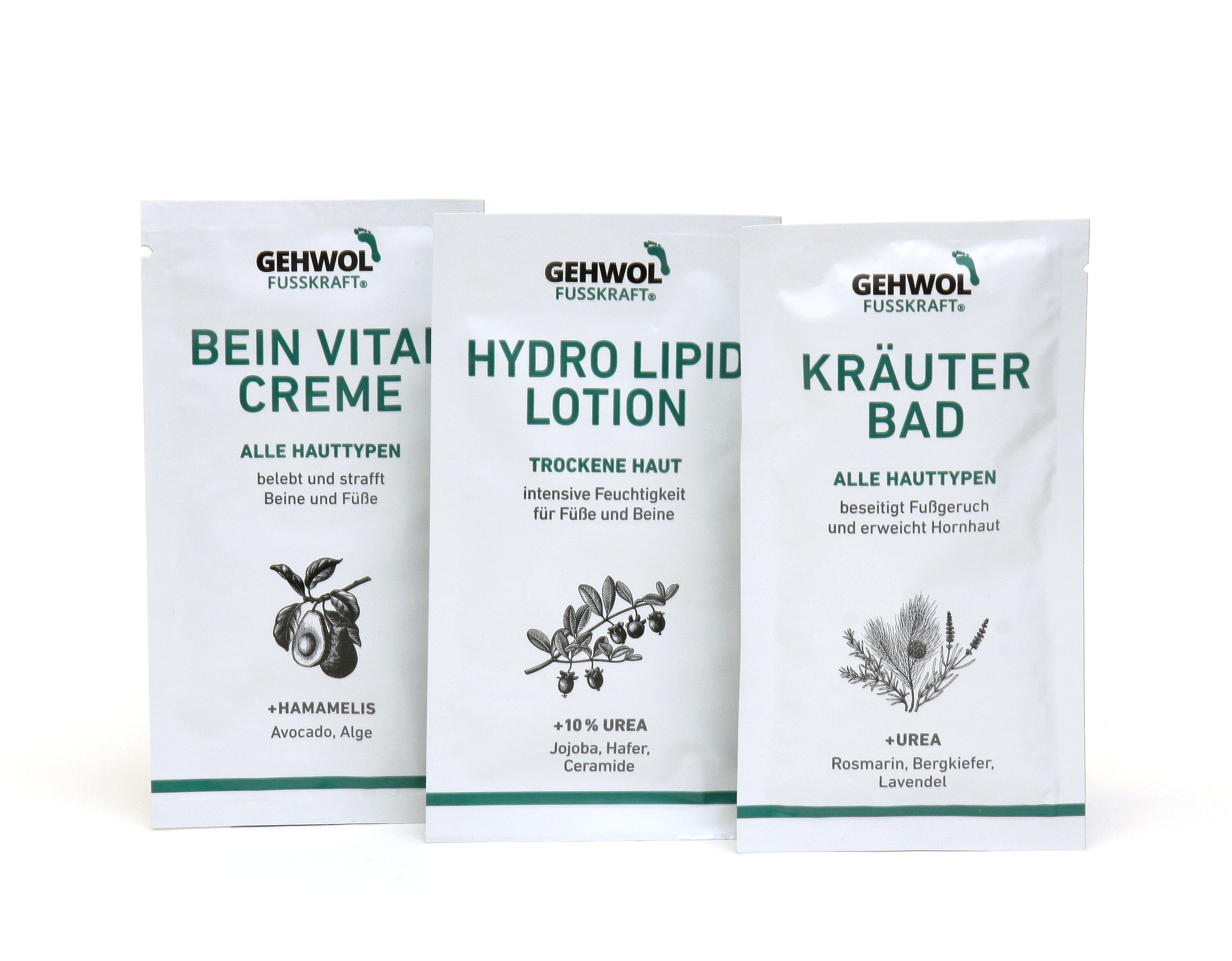 GEHWOL - FUSSKRAFT - Soft Feet Schaum 3 x 125ml + 3 Geschenke