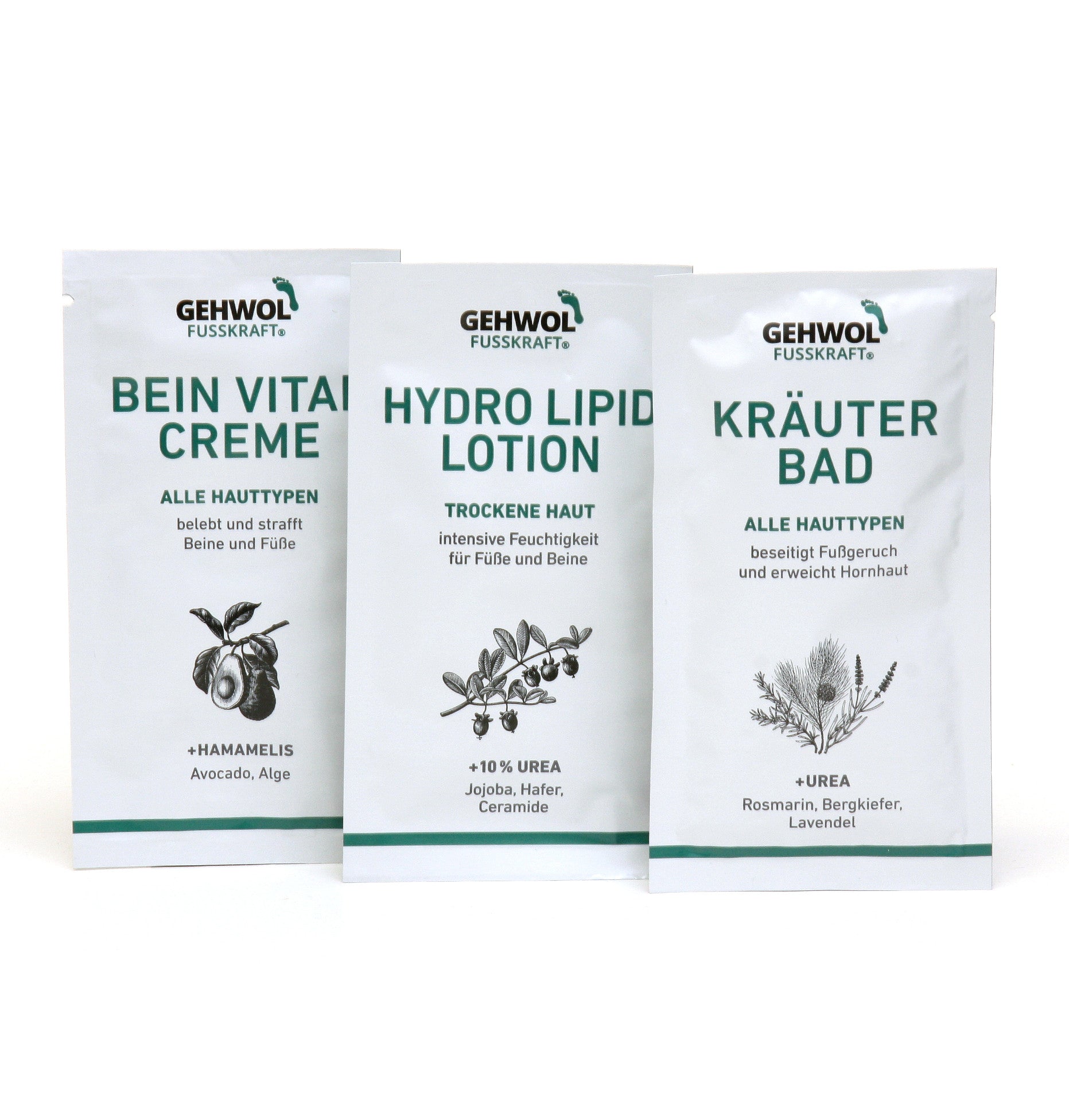 GEHWOL - med - Pflege-Schaum 3 x 125 ml Dose + 3 Geschenke