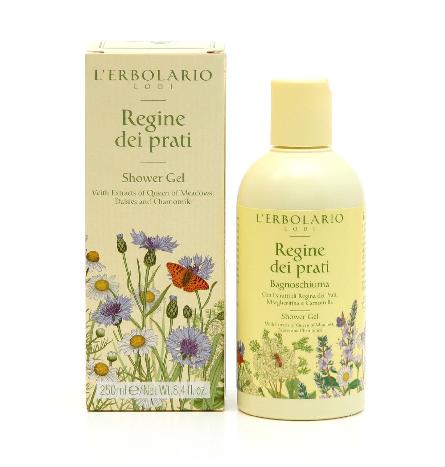 L'Erbolario - REGINE DEI PRATI - Königin der Wiesen Bade-/Duschgel 250ml | HEDO Beauty
