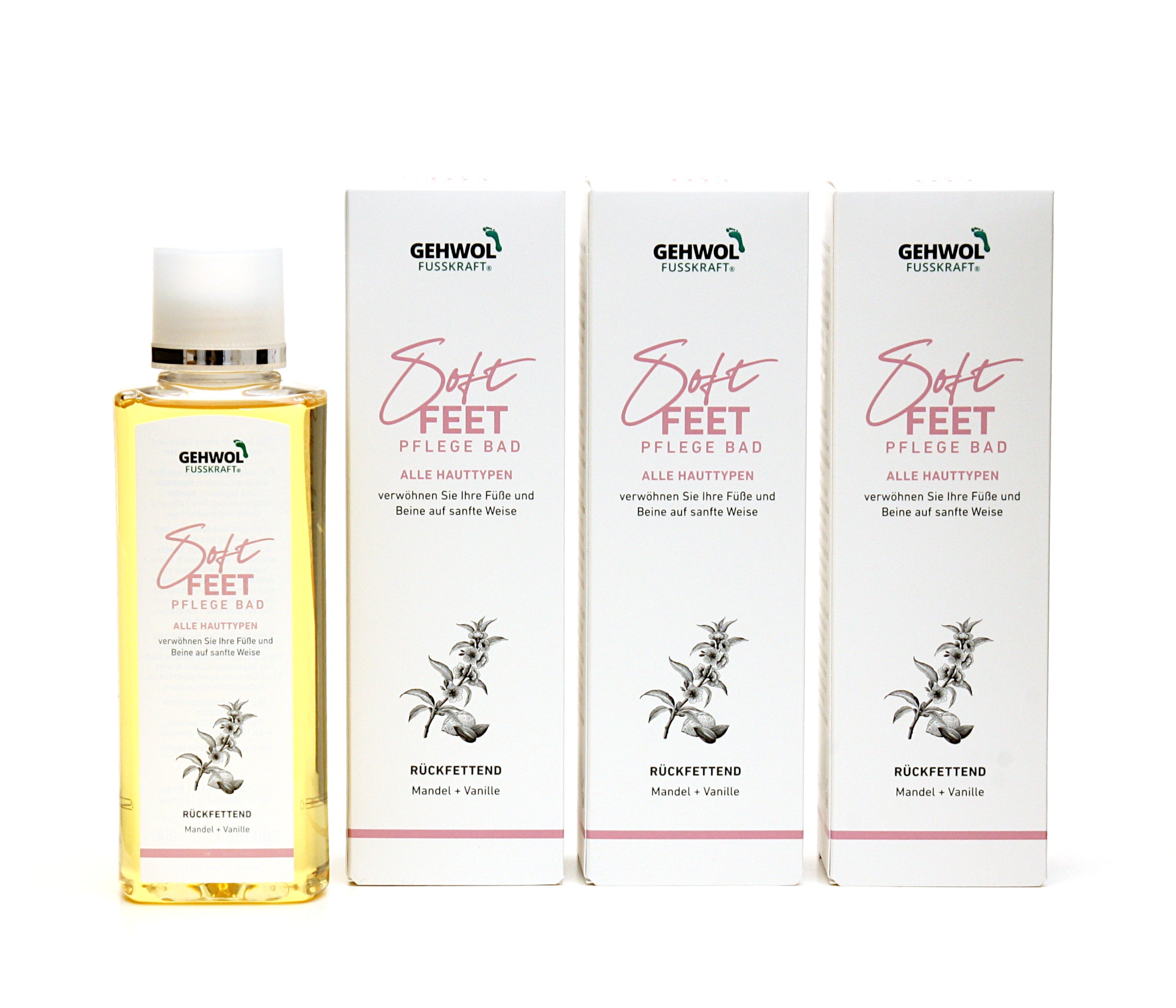 GEHWOL - FUSSKRAFT - Soft Feet Pflege Bad 3 x 200ml | HEDO Beauty