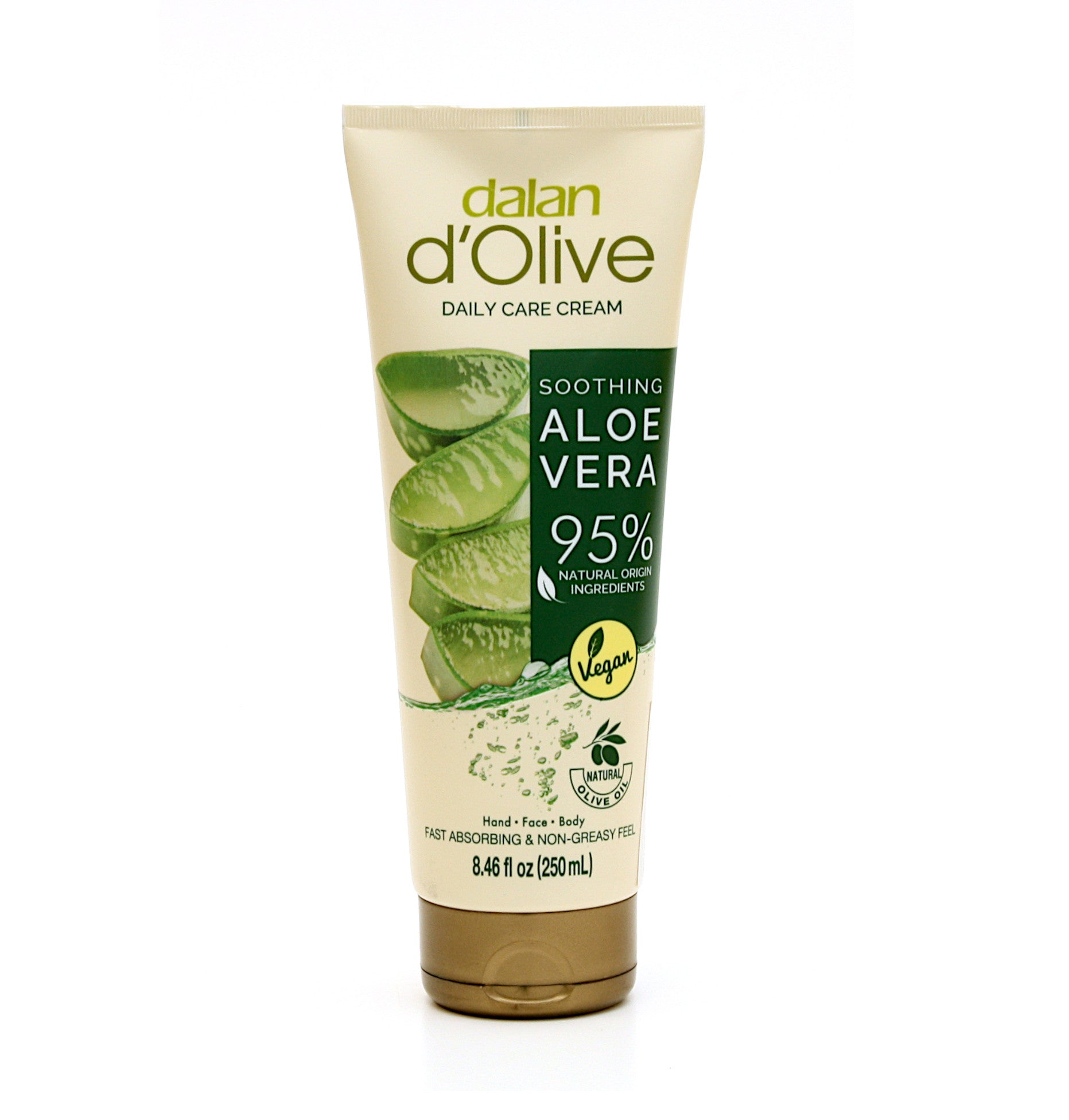 dalan d'Olive - Olivenöl Pflege - ALOE VERA Hand-& Körpercreme 250ml | HEDO Beauty