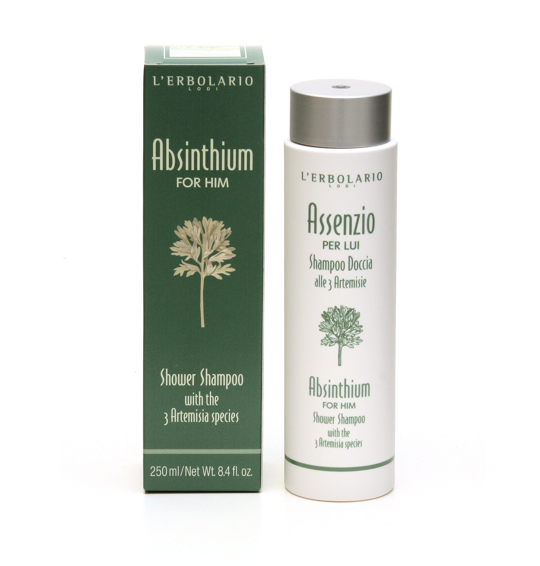 L'Erbolario - ASSENZIO PER LUI - ABSINTH FÜR IHN Dusch-Shampoo 250ml | HEDO Beauty