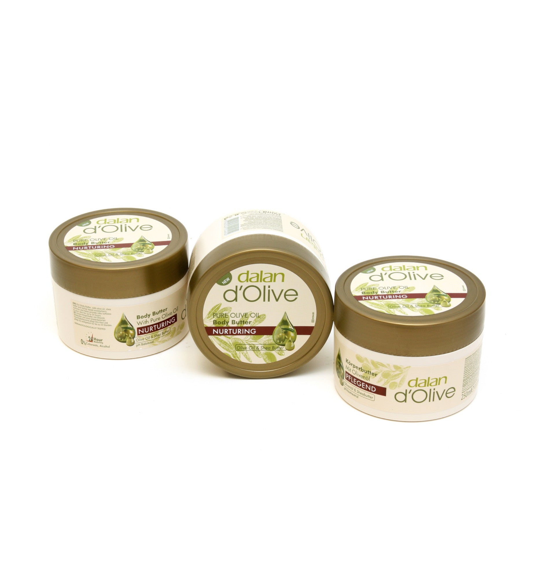 dalan d'Olive - Olivenöl Pflege - Körperbutter 3 x 250ml | HEDO Beauty