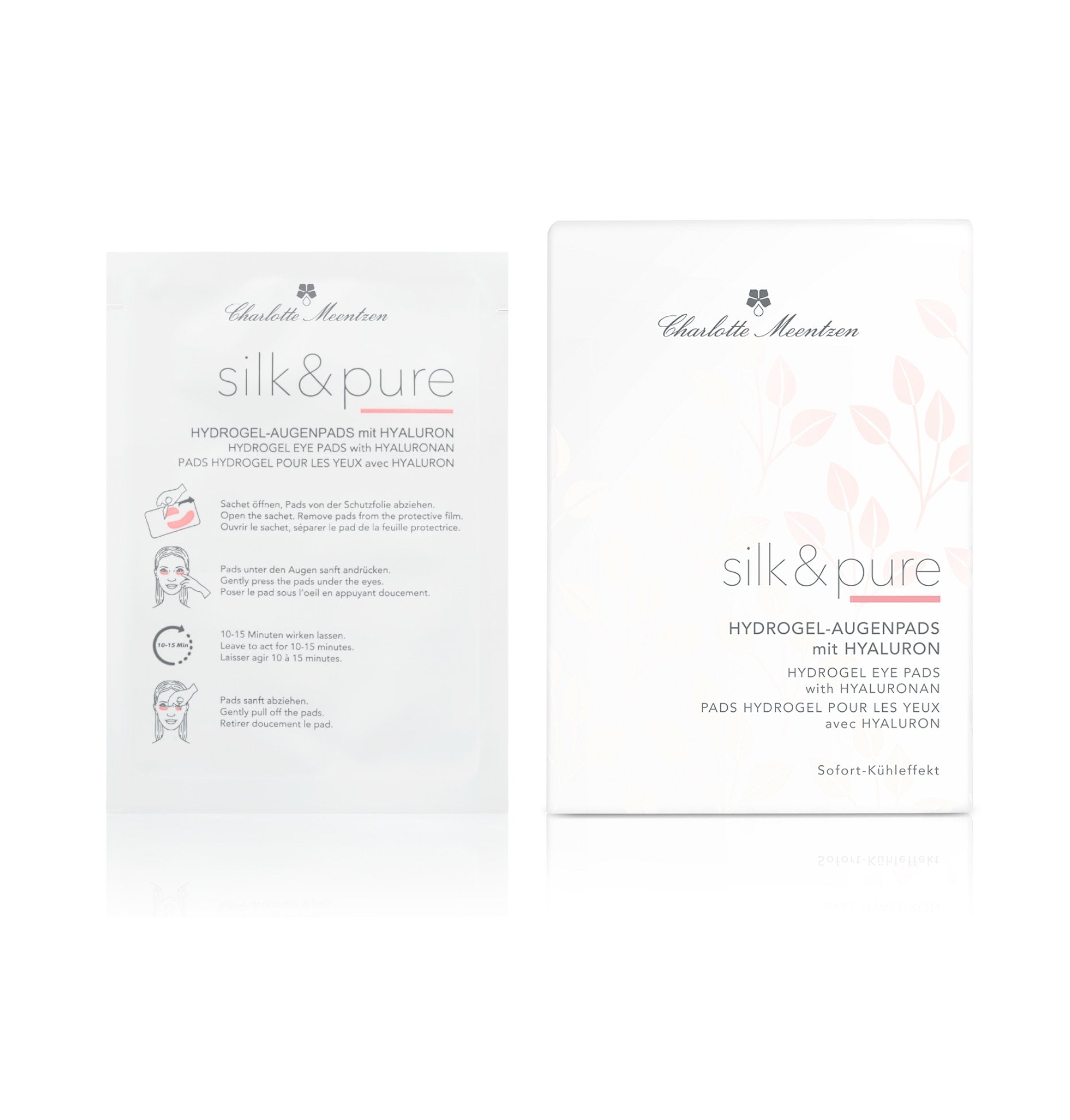 Charlotte Meentzen - Silk & Pure - Hydrogel-Augenpads mit Hyaluron 5x2 Stück