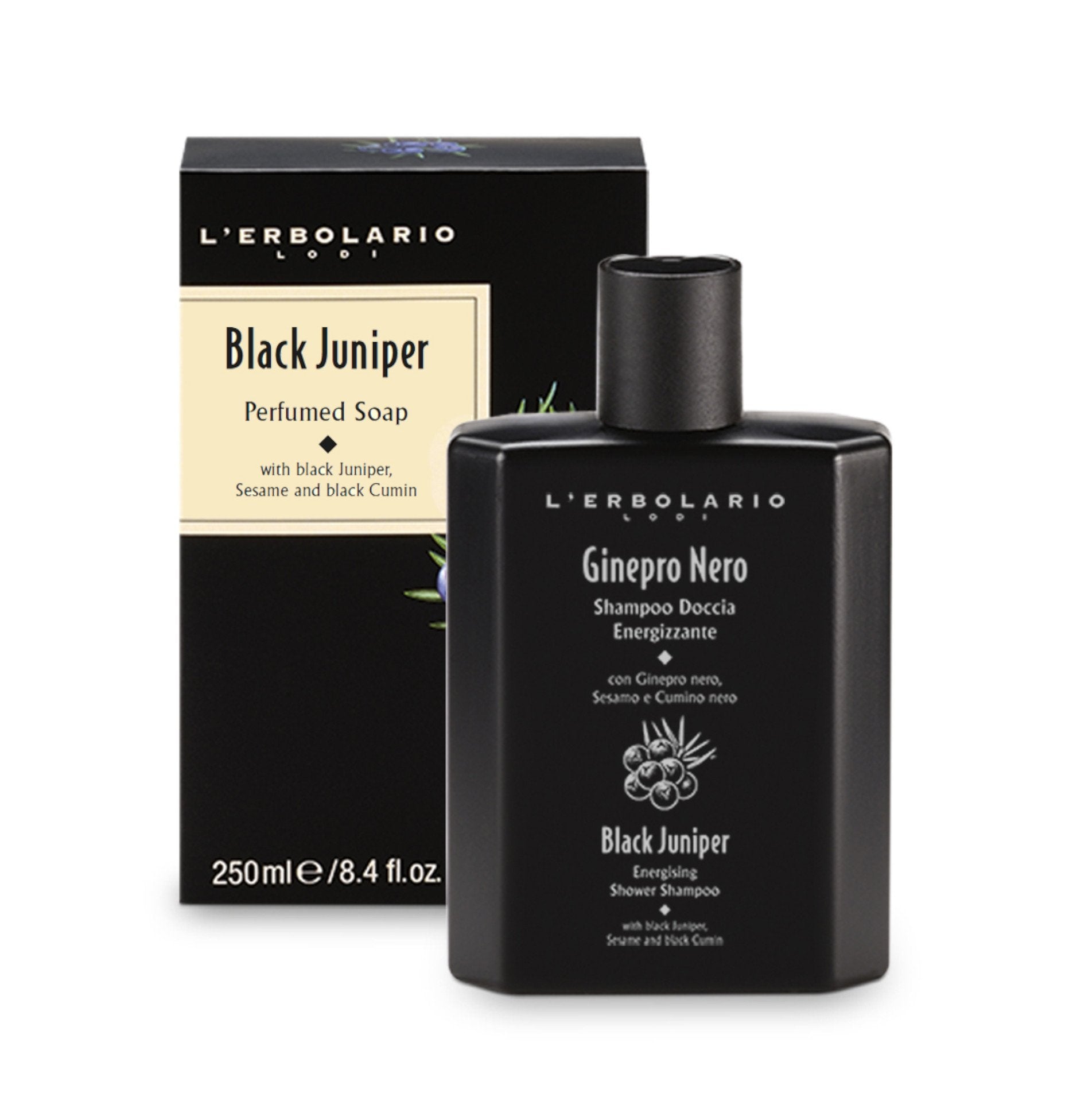 L'Erbolario - GINEPRO NERO - Dusch-Shampoo 250ml | HEDO Beauty