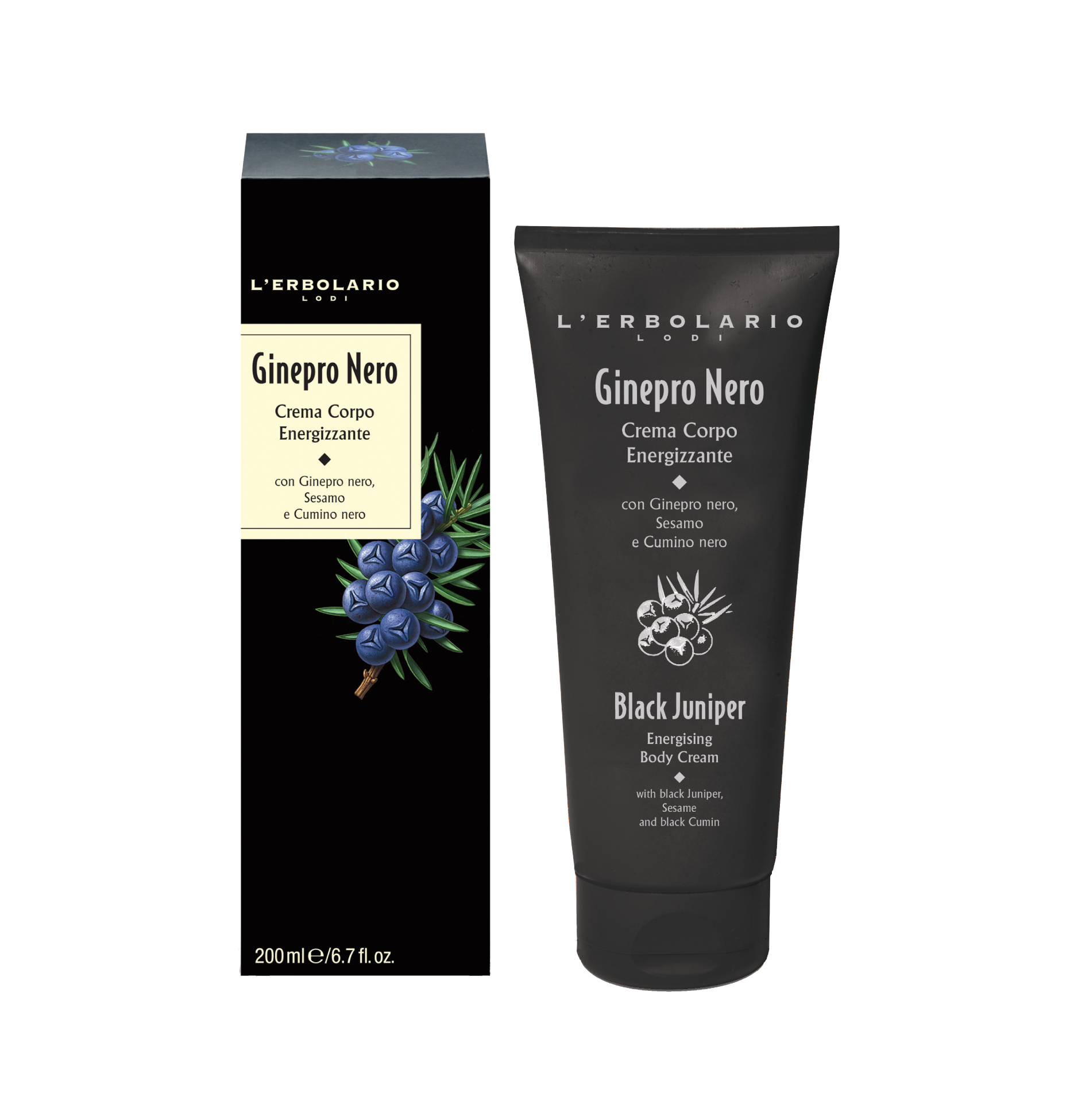 L'Erbolario - GINEPRO NERO - Körpercreme 200ml