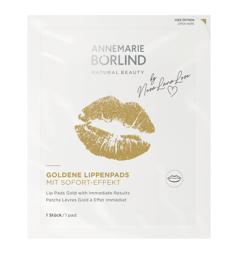 ANNEMARIE BÖRLIND - AUGEN- UND LIPPENPFLEGE - GOLDENE LIPPENPADS mit Sofort-Effekt 4 Stück