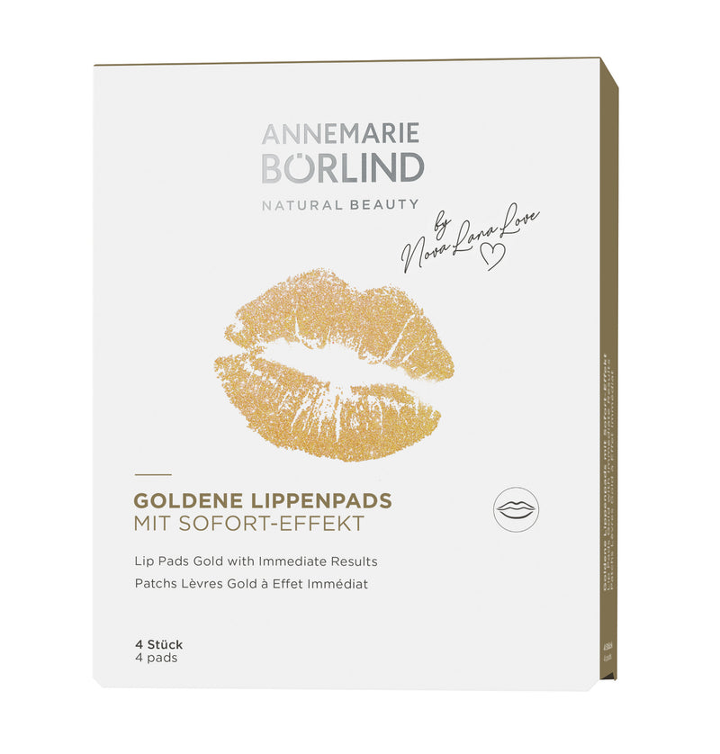 ANNEMARIE BÖRLIND - AUGEN- UND LIPPENPFLEGE - GOLDENE LIPPENPADS mit Sofort-Effekt 4 Stück | HEDO Beauty