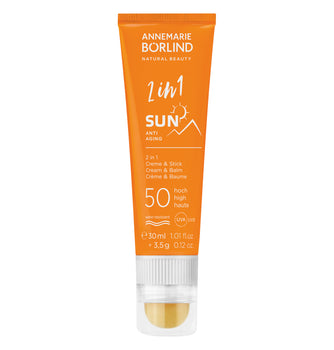 ANNEMARIE BÖRLIND - SUN - 2 in 1  Anti-Aging Sonnen-Creme & Stick LSF 50 30ml | HEDO Beauty
