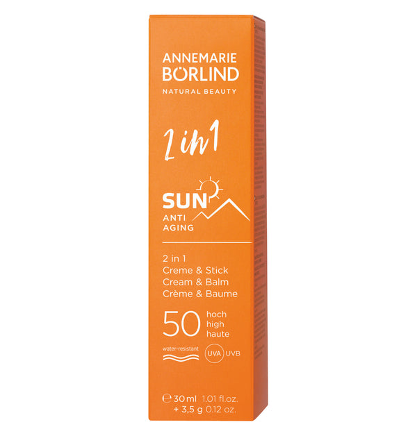 ANNEMARIE BÖRLIND - SUN - 2 in 1  Anti-Aging Sonnen-Creme & Stick LSF 50 30ml