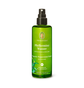 PRIMAVERA - Bio Pflanzenwässer - Pfefferminzwasser bio 100ml | HEDO Beauty