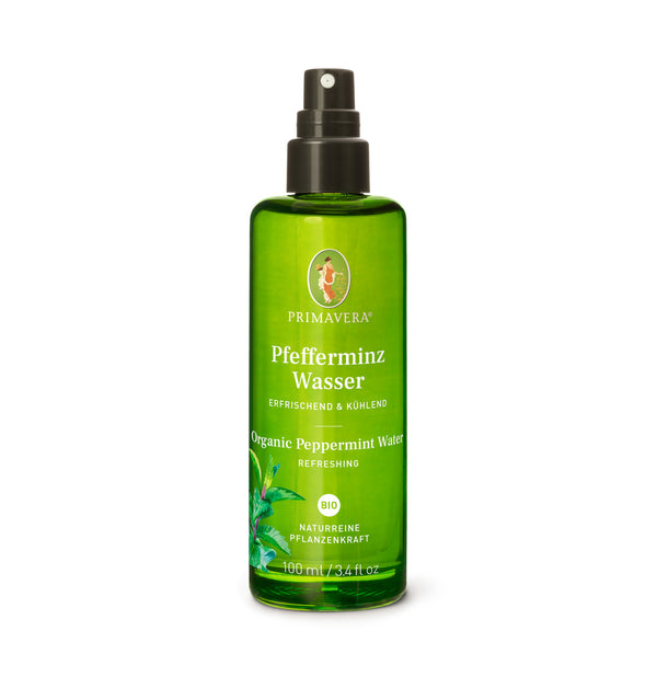 PRIMAVERA - Bio Pflanzenwässer - Pfefferminzwasser bio 100ml | HEDO Beauty