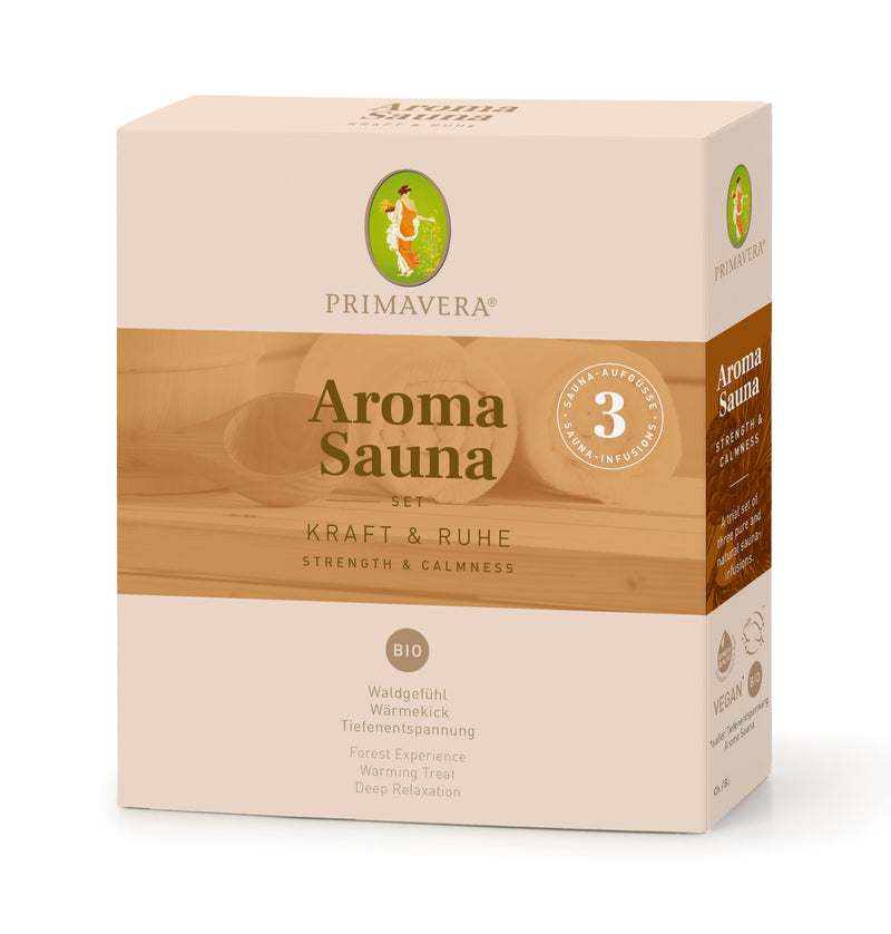 PRIMAVERA - Aroma Sauna bio - Set Kraft & Ruhe 3 x 10ml