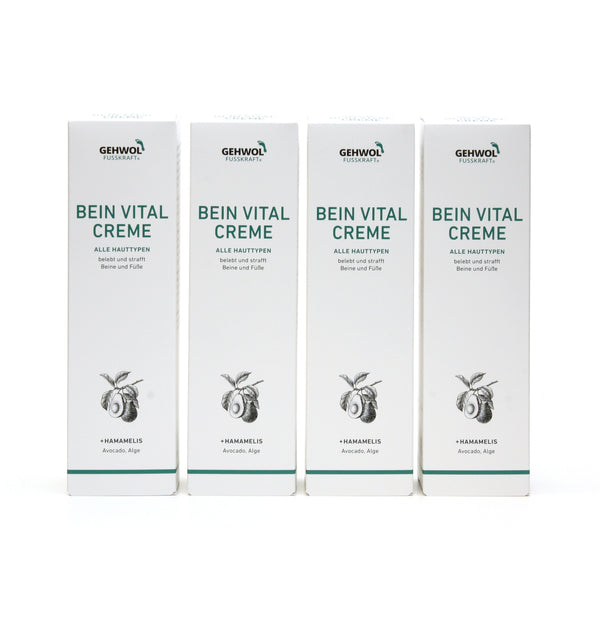 GEHWOL - FUSSKRAFT - Bein Vital Creme 4 x 125ml + 3 Geschenke | HEDO Beauty