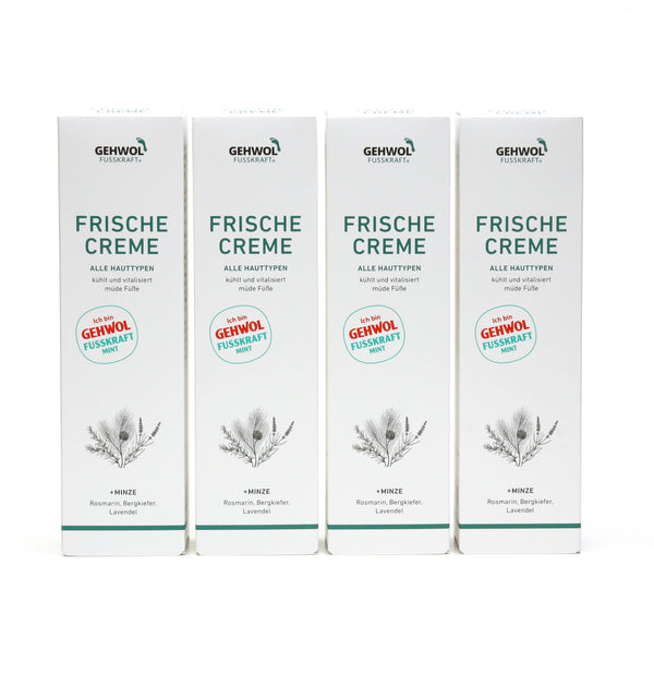 GEHWOL - FUSSKRAFT - Mint Frische Creme 4 x 125ml im Set + 3 Geschenke | HEDO Beauty