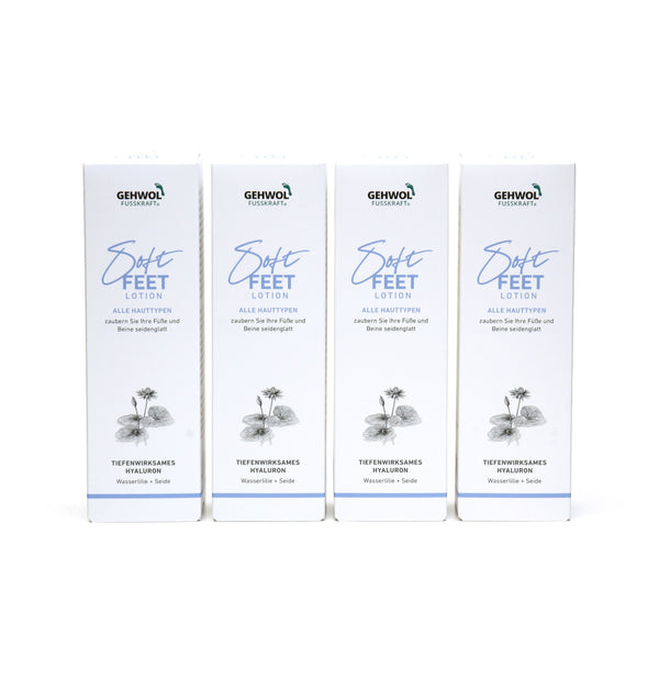 GEHWOL - FUSSKRAFT - Soft feet Lotion 4 x 125ml im Set + 3 Geschenke | HEDO Beauty