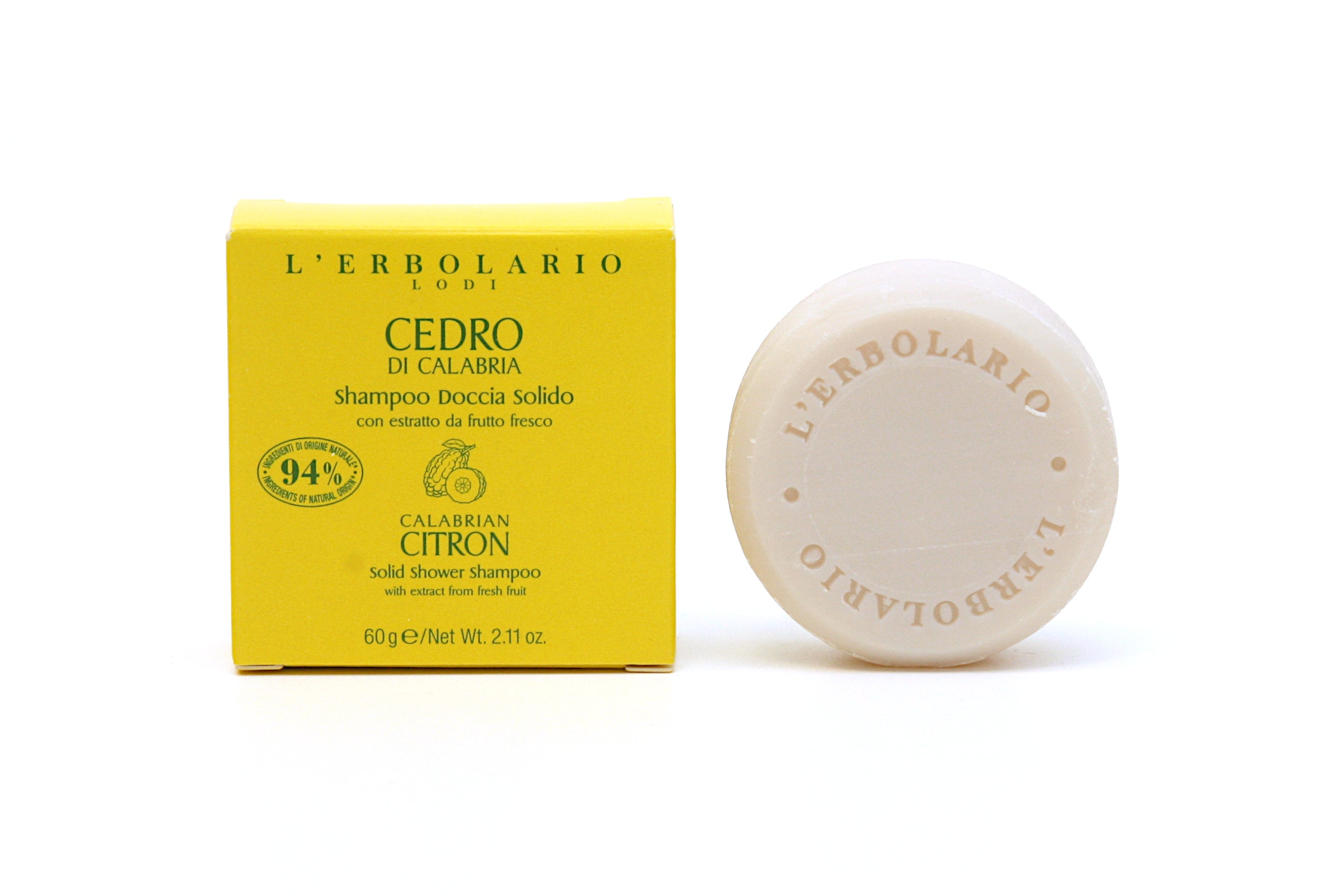 L'Erbolario - Calabrian Citron - Festes Dusch-/Shampoo 60g | HEDO Beauty
