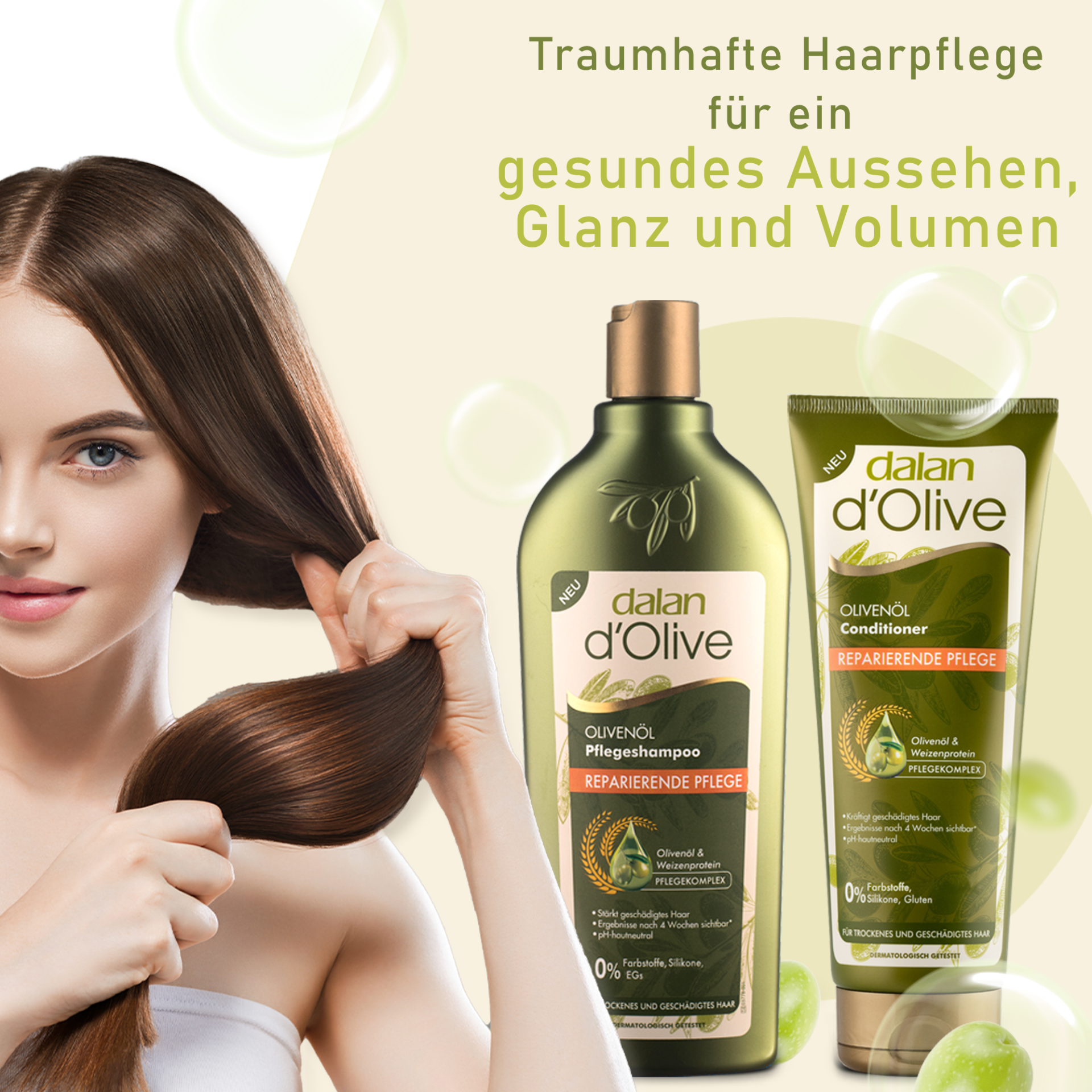 dalan d'Olive - Olivenöl Pflege - Pflege Shampoo 400ml