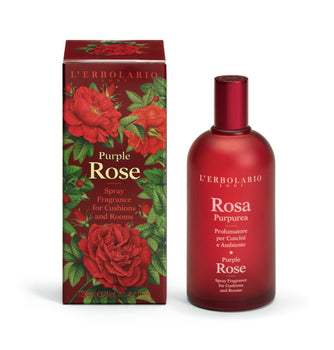 L'Erbolario - ROSA PURPUREA - Purpur Rose Raum-/und Textilspray 125ml | HEDO Beauty