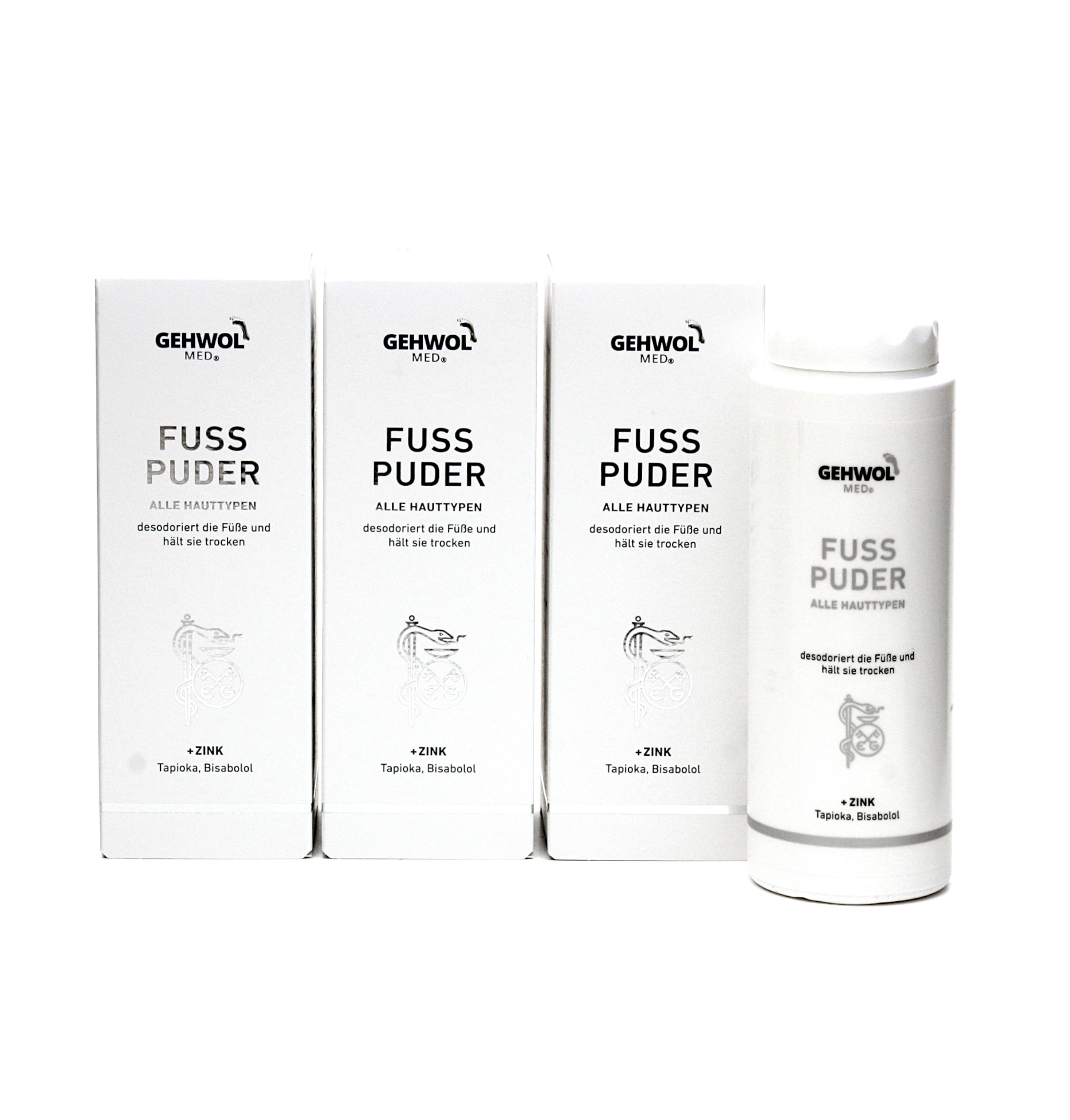 GEHWOL - med - Fuß Puder 3 x 100g Kunststoffdose | HEDO Beauty