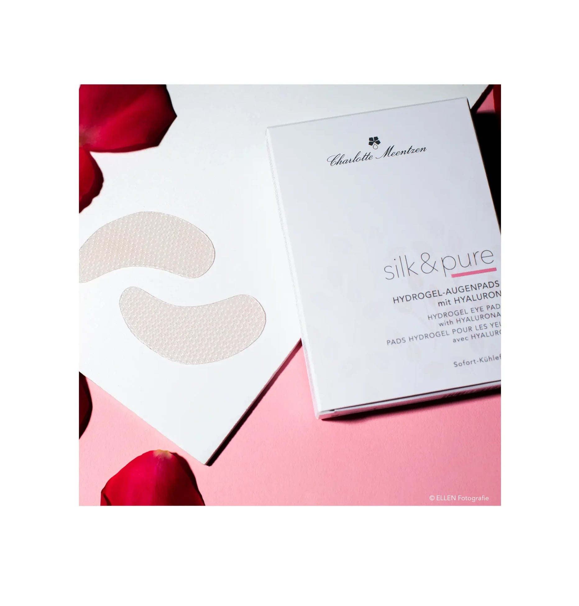 Charlotte Meentzen - Silk & Pure - Hydrogel-Augenpads mit Hyaluron 5x2 Stück
