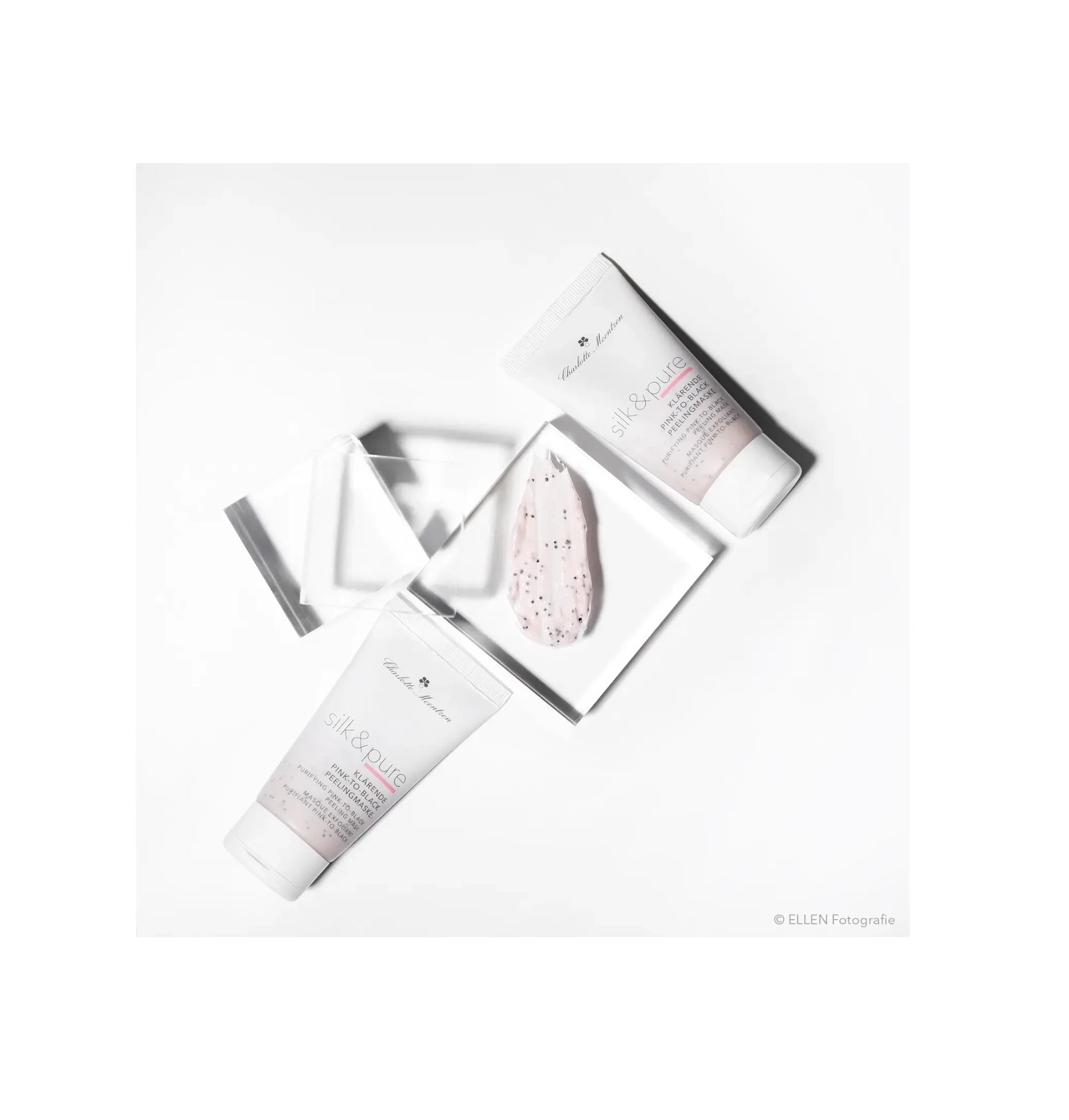 Charlotte Meentzen - Silk & Pure - Klärende Pink-to-Black Peelingmaske 50ml