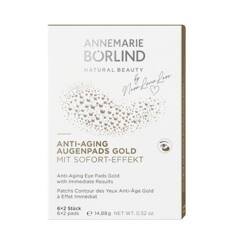 ANNEMARIE BÖRLIND - AUGEN- UND LIPPENPFLEGE - Anti-Aging Augenpads GOLD  mit Sofort-Effekt 6x2 Stk.- Limited Edition