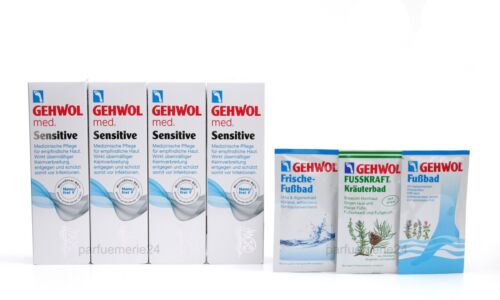 GEHWOL - med - Sensitiv 4 x 125ml im Set + 3 Geschenke